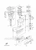 REPARATIESET 2 voor Yamaha F150D Electric Starter, Remote Control, Power Trim & Tilt, Shaft 25