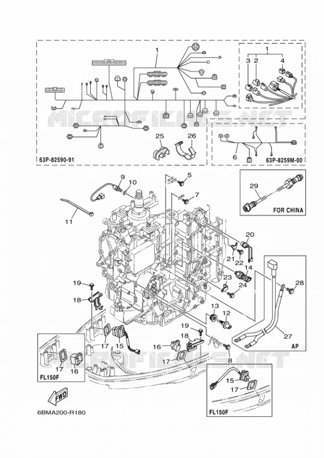 ELECTRISCH 3 Yamaha OUTBOARD ENGINES 150hp (110.3kW) 2019 F150  F150FETX