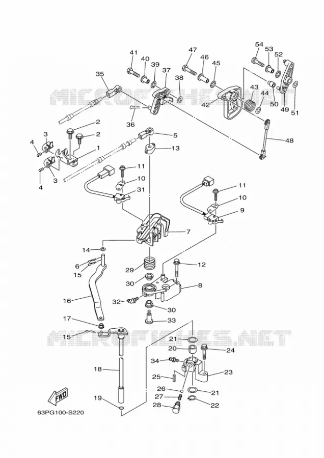 GASBEDIENING Yamaha OUTBOARD ENGINES 150hp (110.3kW) 2019 F150  F150FETX