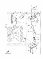 BENZINEPOMP 1 voor Yamaha F150F Electric Starter, Remote Control, Power Trim & Tilt, Shaft 25