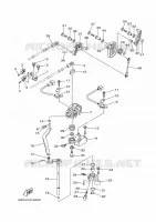 GASBEDIENING voor Yamaha F150F Electric Starter, Remote Control, Power Trim & Tilt, Shaft 25