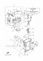 BENZINEPOMP 1 voor Yamaha F175A Electric Starter, Remote Control, Power Trim & Tilt, Shaft 25