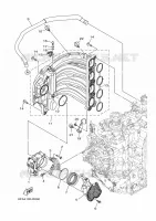 INLAAT 1 voor Yamaha F175A Electric Starter, Remote Control, Power Trim & Tilt, Shaft 25