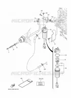 BRANDSTOF SYSTEEM 1 voor Yamaha F175A Electric Starter, Remote Control, Power Trim & Tilt, Shaft 20