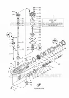 DEKSEL EN TRANSMISSIE PROPELLERS 1 voor Yamaha F175A Electric Starter, Remote Control, Power Trim & Tilt, Shaft 20