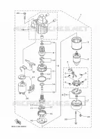 STARTMOTOR voor Yamaha F175A Electric Starter, Remote Control, Power Trim & Tilt, Shaft 20