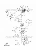 GASBEDIENING voor Yamaha F175A Electric Starter, Remote Control, Power Trim & Tilt, Shaft 20