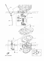 VENTILATEUR D'HUILE voor Yamaha F175A Electric Starter, Remote Control, Power Trim & Tilt, Shaft 20