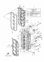 CILINDER / CARTERDELEN 2 voor Yamaha F175C Electric Starter, Remote Control, Power Trim & Tilt, Shaft 20