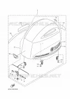 KUIP BOVENSTE voor Yamaha F175C Electric Starter, Remote Control, Power Trim & Tilt, Shaft 20