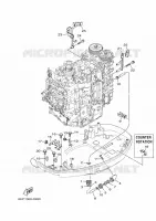 LAGERE DEKSEL 3 voor Yamaha F175C Electric Starter, Remote Control, Power Trim & Tilt, Shaft 20