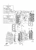 CILINDER / CARTERDELEN 2 voor Yamaha F200A Electric Starter, Remote Control, Power Trim & Tilt, Shaft 25