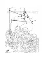 GASBEDIENING 3 voor Yamaha F200A Electric Starter, Remote Control, Power Trim & Tilt, Shaft 25