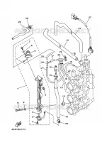 GASKLEP HUIS 3 voor Yamaha F200A Electric Starter, Remote Control, Power Trim & Tilt, Shaft 25