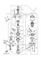 STARTMOTOR voor Yamaha F200A Electric Starter, Remote Control, Power Trim & Tilt, Shaft 25
