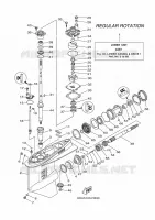 DEKSEL EN TRANSMISSIE PROPELLERS 1 voor Yamaha F200F Electric Starter, Remote Control, Power Trim & Tilt, Shaft 25