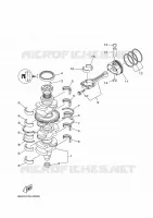KRUKAS / ZUIGER voor Yamaha F200F Electric Starter, Remote Control, Power Trim & Tilt, Shaft 25