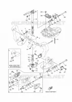 HOUDER 2 voor Yamaha F200F Electric Starter, Remote Control, Power Trim & Tilt, Shaft 20