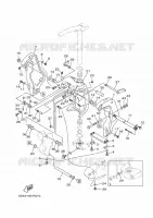 KUIPFRAME voor Yamaha F200F Electric Starter, Remote Control, Power Trim & Tilt, Shaft 20