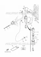 BRANDSTOF SYSTEEM 1 voor Yamaha F200F Electric Starter, Remote Control, Power Trim & Tilt, Shaft 20