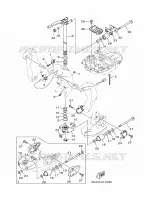 HOUDER 2 voor Yamaha F200F Electric Starter, Remote Control, Power Trim & Tilt, Shaft 20