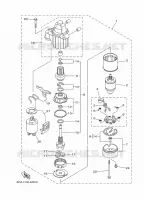 STARTMOTOR voor Yamaha F200F Electric Starter, Remote Control, Power Trim & Tilt, Shaft 20