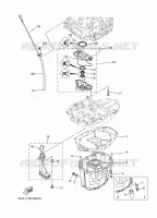 VENTILATEUR D'HUILE voor Yamaha F200F Electric Starter, Remote Control, Power Trim & Tilt, Shaft 20