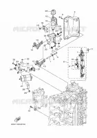 INLAAT 2 voor Yamaha F200F Electric Starter, Remote Control, Power Trim & Tilt, Shaft 25