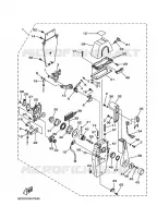 AFSTANDSBEDIENING voor Yamaha F200B Electric Starter, Remote Control, Power Trim & Tilt, Shaft 25