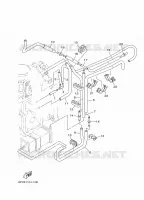 GASKLEP HUIS 2 voor Yamaha F200B Electric Starter, Remote Control, Power Trim & Tilt, Shaft 25