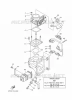 GASKLEP HUIS voor Yamaha F200B Electric Starter, Remote Control, Power Trim & Tilt, Shaft 25