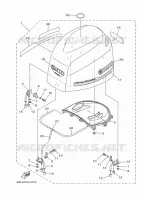 KUIP BOVENSTE voor Yamaha F200B Electric Starter, Remote Control, Power Trim & Tilt, Shaft 25