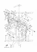 KUIPFRAME voor Yamaha F200B Electric Starter, Remote Control, Power Trim & Tilt, Shaft 25