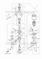 STARTMOTOR voor Yamaha F200B Electric Starter, Remote Control, Power Trim & Tilt, Shaft 25