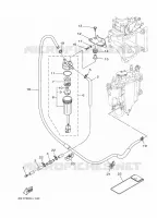 BRANDSTOF SYSTEEM 1 voor Yamaha F200B Electric Starter, Remote Control, Power Trim & Tilt, Shaft 25