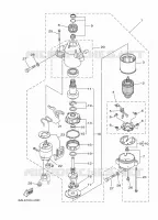 STARTMOTOR voor Yamaha F200B Electric Starter, Remote Control, Power Trim & Tilt, Shaft 25