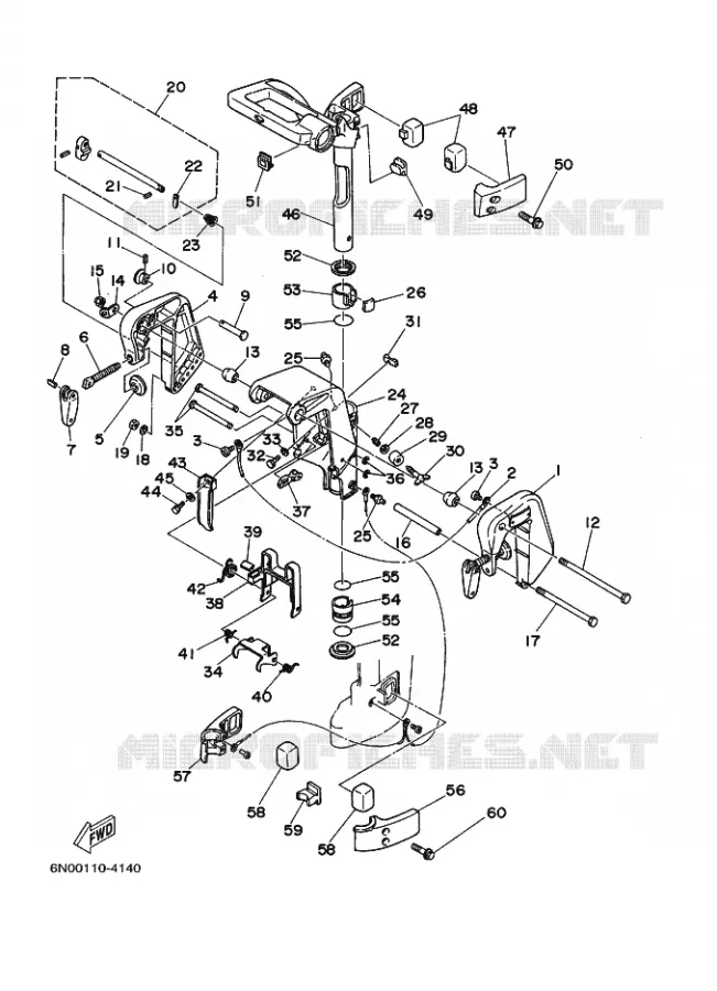 HOUDER Yamaha OUTBOARD ENGINES 6hp (4.4kW) 2002 6  6D