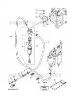 BRANDSTOF SYSTEEM 1 voor Yamaha F200C 4 Stroke, Electric Starter, Remote Control, Power Trim & Tilt 2008