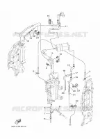INLAAT 3 voor Yamaha F200F Electric Starter, Remote Control, Power Trim & Tilt, Shaft 25