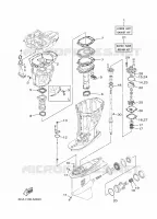 REPARATIESET 2 voor Yamaha F200F Electric Starter, Remote Control, Power Trim & Tilt, Shaft 25