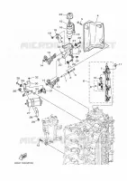INLAAT 2 voor Yamaha F200F Electric Starter, Remote Control, Power Trim & Tilt, Shaft 20