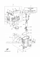 BENZINEPOMP 1 voor Yamaha F200G Counter Rotation, Electric Starter, Remote Control, Power Trim & Tilt, Shaft 20