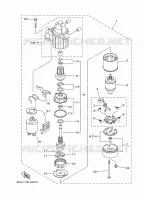STARTMOTOR voor Yamaha F200G Counter Rotation, Electric Starter, Remote Control, Power Trim & Tilt, Shaft 20