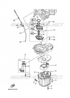 VENTILATEUR D'HUILE voor Yamaha F225T Electric Start, Power Trim & Tilt, Remote Control, Shaft 25