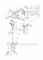 GASBEDIENING voor Yamaha F225F Electric Starter, Remote Control, Power Trim & Tilt, Shaft 30