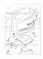 KUIP BOVENSTE voor Yamaha F225F Electric Starter, Remote Control, Power Trim & Tilt, Shaft 30