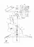 BRANDSTOF SYSTEEM 1 voor Yamaha F225F Electric Starter, Remote Control, Power Trim & Tilt, Shaft 25