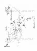 BENZINEPOMP 2 voor Yamaha F250G Electric Starter, Remote Control, Power Trim & Tilt, Shaft 25