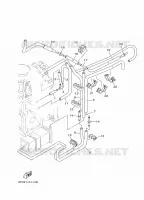 GASKLEP HUIS 2 voor Yamaha F250G Electric Starter, Remote Control, Power Trim & Tilt, Shaft 25