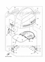 KUIP BOVENSTE voor Yamaha F250G Electric Starter, Remote Control, Power Trim & Tilt, Shaft 25